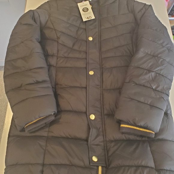 Girls Youth Black Winter Jacket - Picture 2 of 4